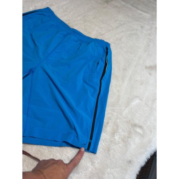 Lululemon mens blue lines shorts size large - Picture 6 of 10